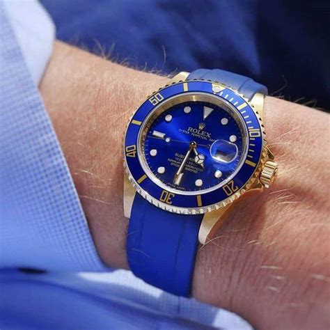 gold rolex with rubber strap|rubber straps for Rolex submariner.